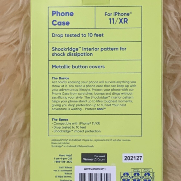 ONN Iridescent Marble Iphone 11/XR Case - Picture 3 of 8